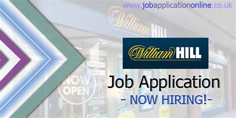 william hill jobs